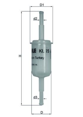 Mahle kl15 kraftstofffilter - mahle,