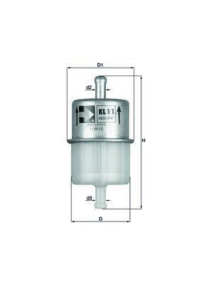 Mahle kl11of kraftstofffilter - kl11of,