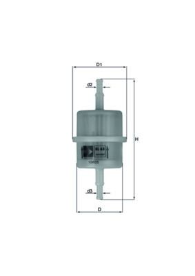 Mahle kl63 kraftstofffilter - kl63,