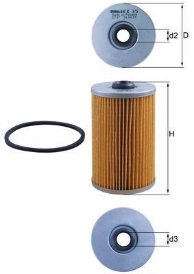 Mahle kx35 kraftstofffilter - mahle,
