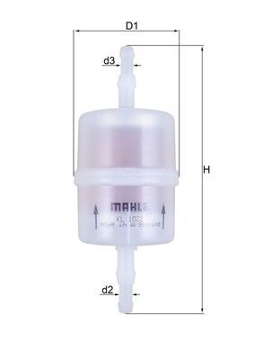 Mahle kl1022 kraftstofffilter - mahle,