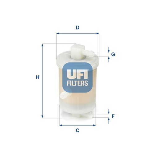Ufi 017 kraftstofffilter - ufi, 31.017.01